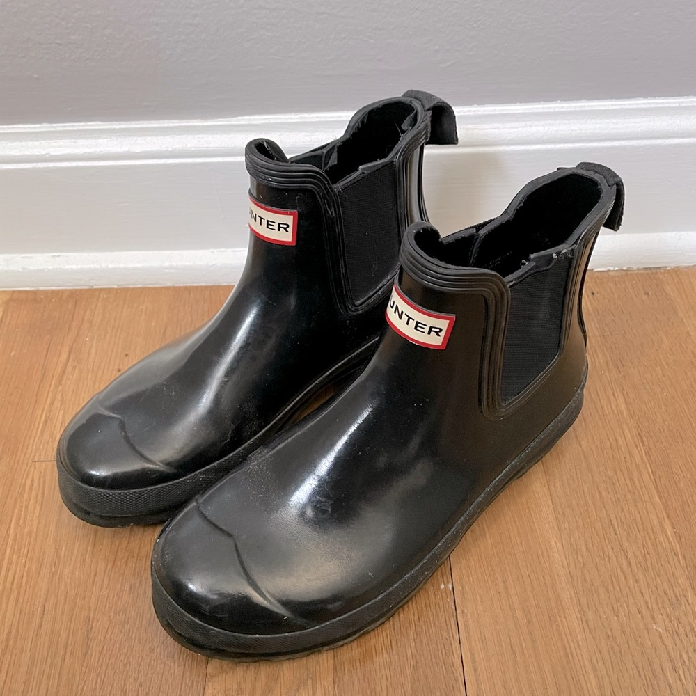 Hunter Chelsea Style Black Boots
